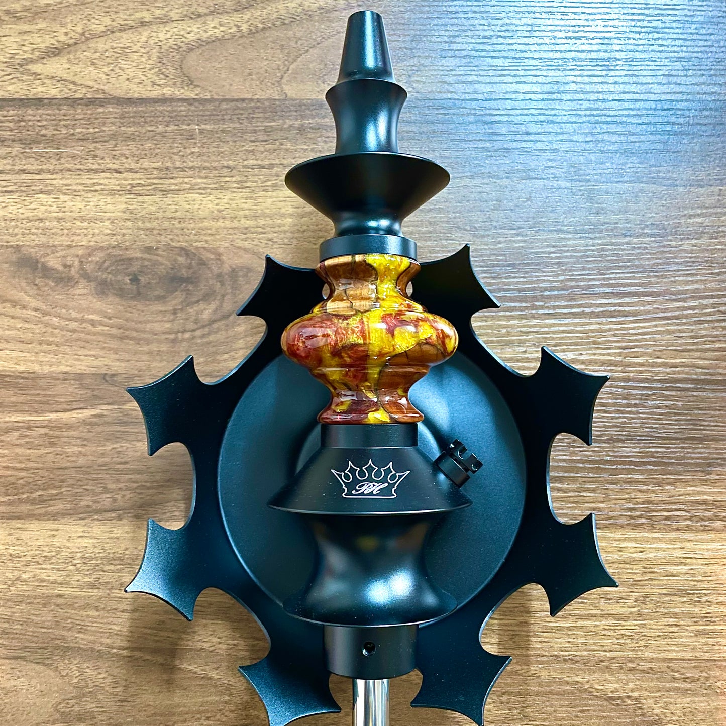 Regal Hookah Pawn Epoxy Magma × Egermman Brazil Cosmo Black