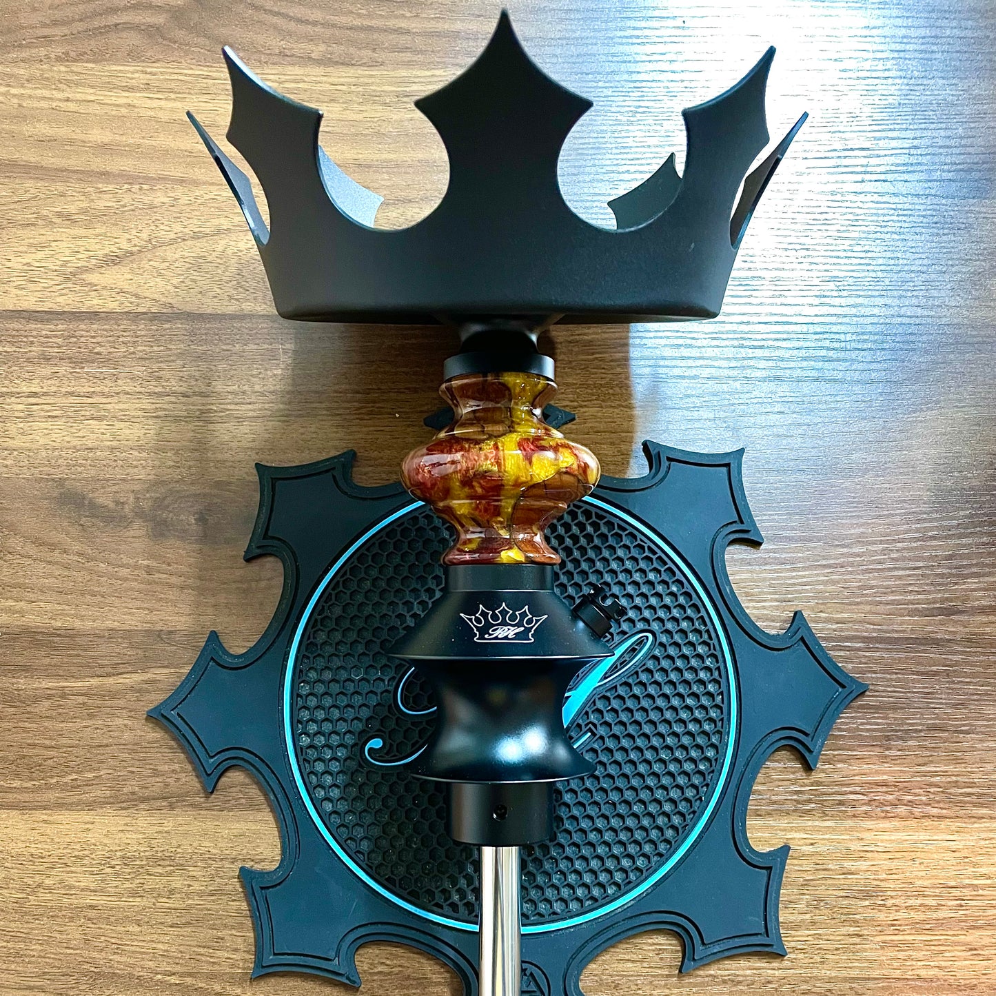 Regal Hookah Pawn Epoxy Magma × Egermman Brazil Cosmo Black
