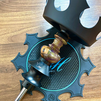 Regal Hookah Pawn Epoxy Wood Purple × Egermman Brazil Cosmo Purple