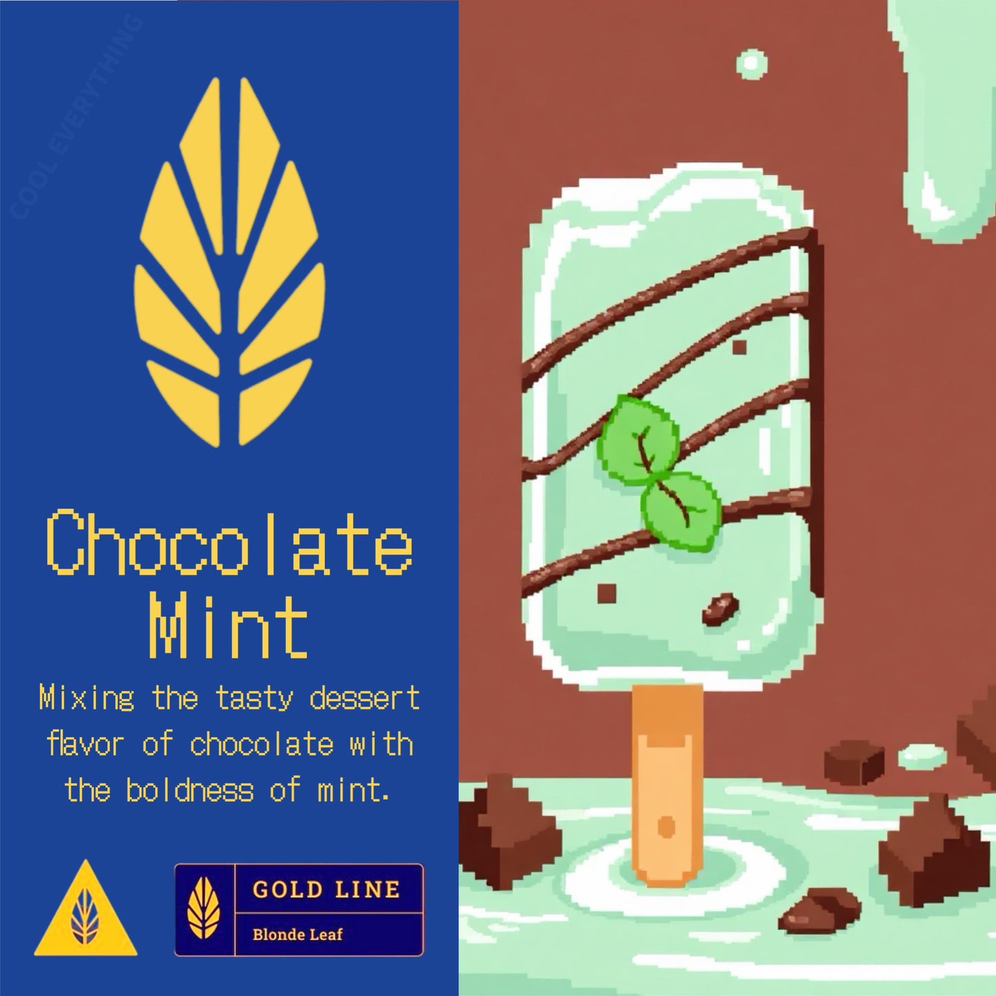 Chocolate Mint / Gold Line