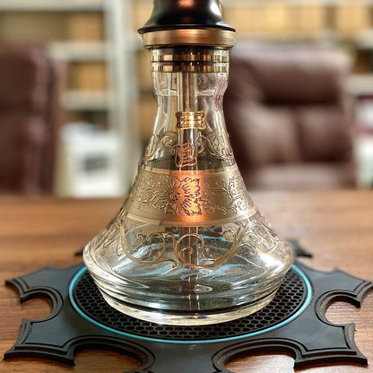 REGAL HOOKAH Pawn Cavalier Brown × EGERMMANN BRAZIL Cosmo Platinum Clear