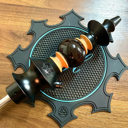 Regal Hookah Pawn Maple Ball Wood × Egermman Cosmo Black